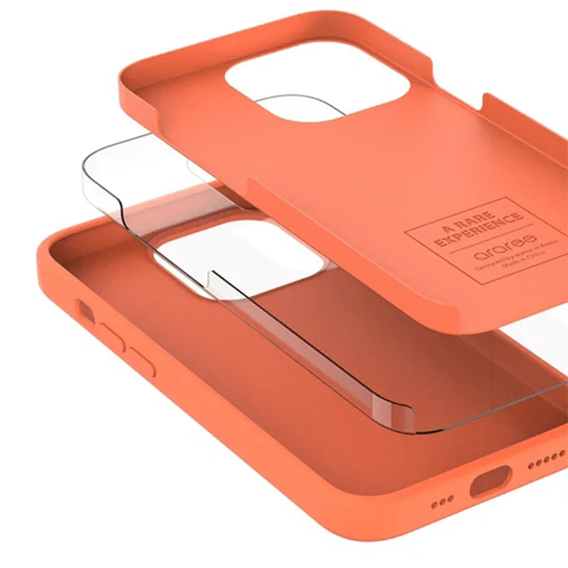 Araree Typo Skin Case For iPhone 13 Pro Max - Coral - Tashqila Araree Typo Skin Case For iPhone 13 Pro Max - Coral - Tashqila